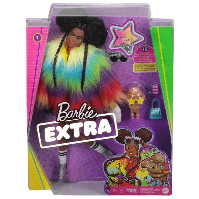 Barbie Extra Renkli Ceketli Bebek