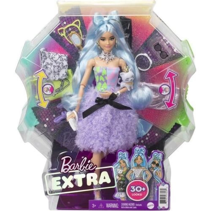 Barbie Extra Aksesuarlı Mavi Saçlı Model