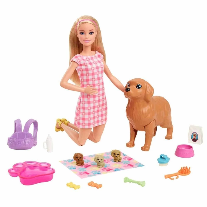 Barbie ve Yeni Doğan Köpekler Oyun Seti