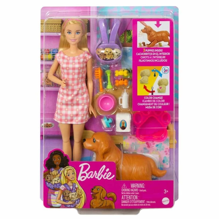 Barbie ve Yeni Doğan Köpekler Oyun Seti