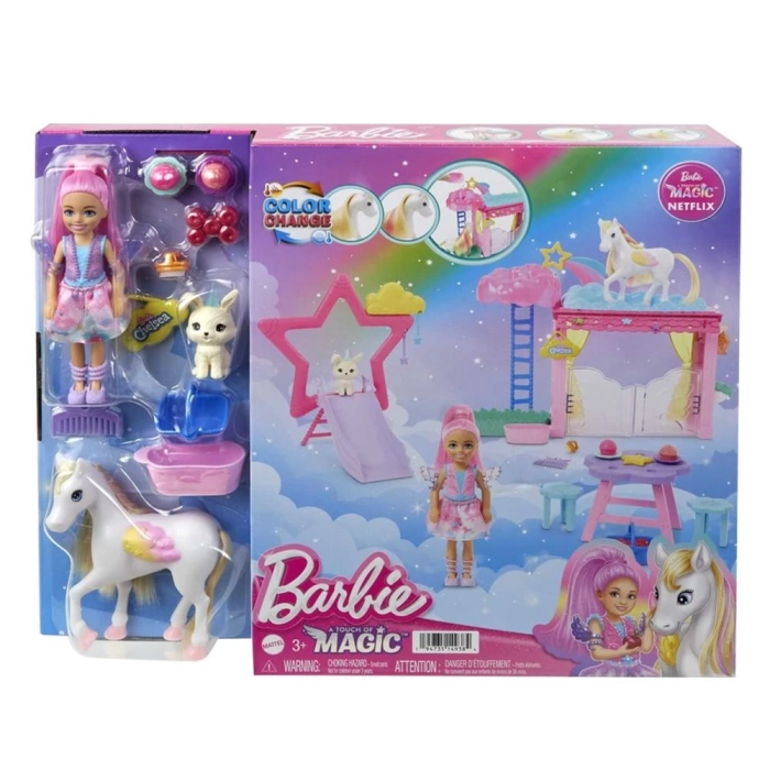 Barbie A Touch Of Magic Chelsea ve Pegasus Oyun Seti HNT67