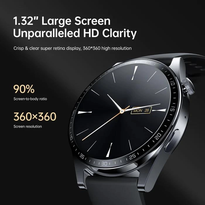 JR-FC2 Klasik Serisi Akıllı Saat Siyah