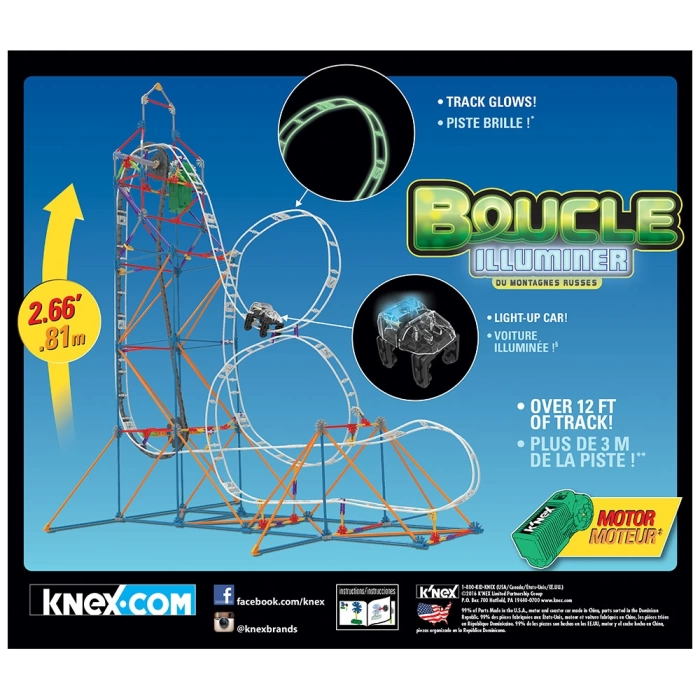 KNex Looping Light-Up Roller Coaster 51455 (Motorlu)