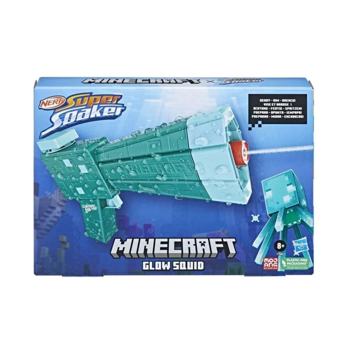 Nerf Super Sooker Minecraft Glow Squid