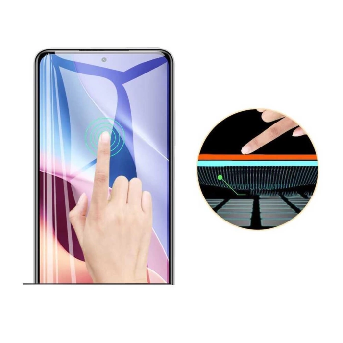 Samsung A02 Uyumlu Esnek Dayanıklı Blue Nano Ekran Koruyucu