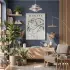 Minimalist Matisse Figür Çizimi Beyaz Ahşap Çerçeveli Tablo Salon Oturma Odası Duvar Dekoru