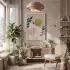 Minimalist Ay Güneş Kadın Beyaz Ahşap Çerçeveli Tablo Dekoratif Obje Ev Aksesuarları Modern