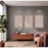 Bej Botanik Soyutlama Üçlüsü 3lü Ahşap Çerçeveli Tablo Seti Bohem Tablo Poster Tablo Duvar Tablo Ev