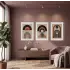 Modern Kemerler Sanat Seti 3lü Ahşap Çerçeveli Tablo Seti Duvar Tablo Oda Dekorasyonu Salon