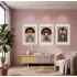 Modern Kemerler Sanat Seti 3lü Beyaz Çerçeveli Tablo Seti Poster Tablo Resim Çerçevesi Dekoratif