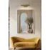 1 Adet Beyaz Metal Çerçeveli Gerçek Kırılmaz Cam Modern Tablo — Bej Akdeniz