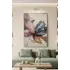 Tek Parça Premium Metal Çerçeveli Gerçek Kırılmaz Cam Duvar Tablo — Çok Renkli Ressam