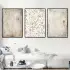 Soyut Renkler Temalı Üçlü Metal Çerçeveli Tablo Seti