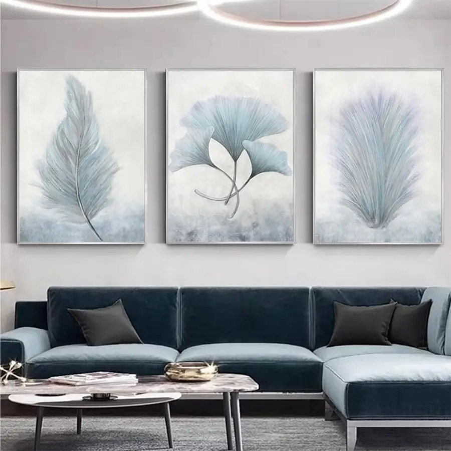 Doğanın Dansı Üçlü Metal Çerçeveli Tablo Takımı