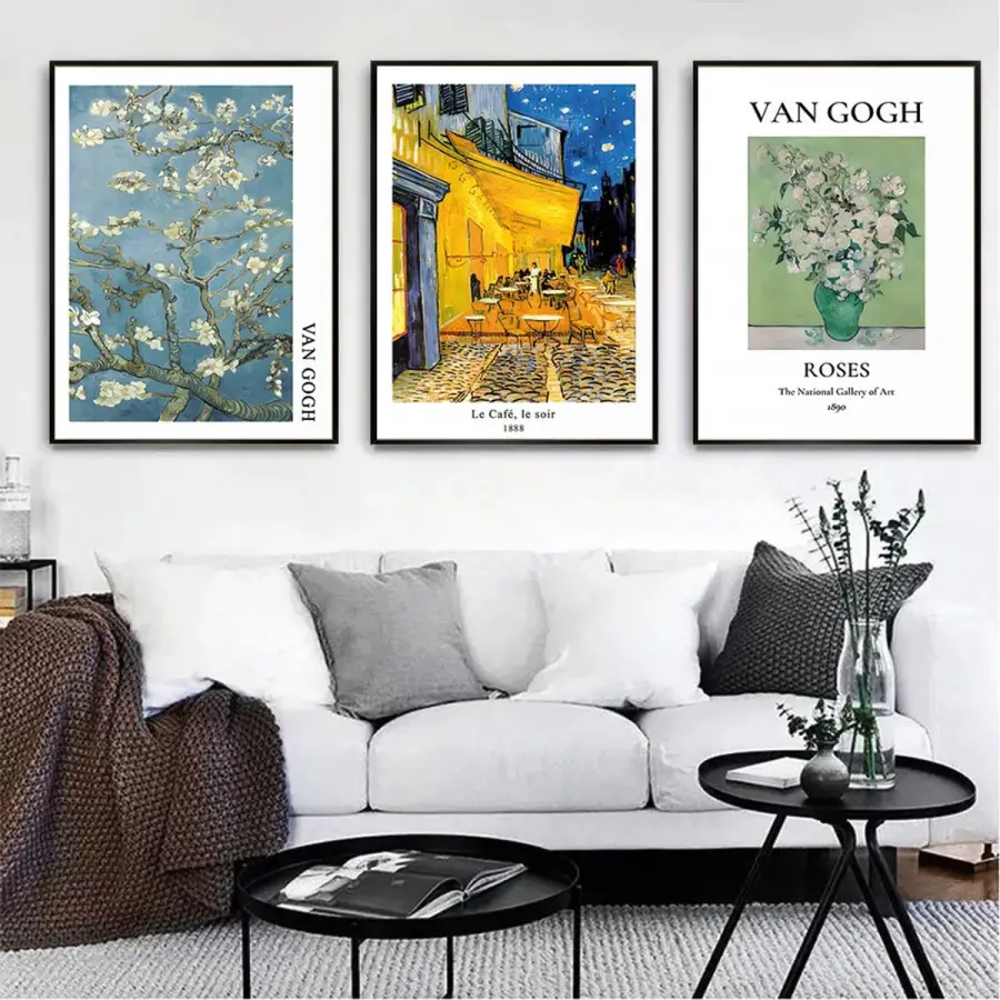 Yıldızlı Gece Şıklığı: Gökyüzü Ve Işıltı Temalı Üçlü Metal Çerçeveli Tablo Seti