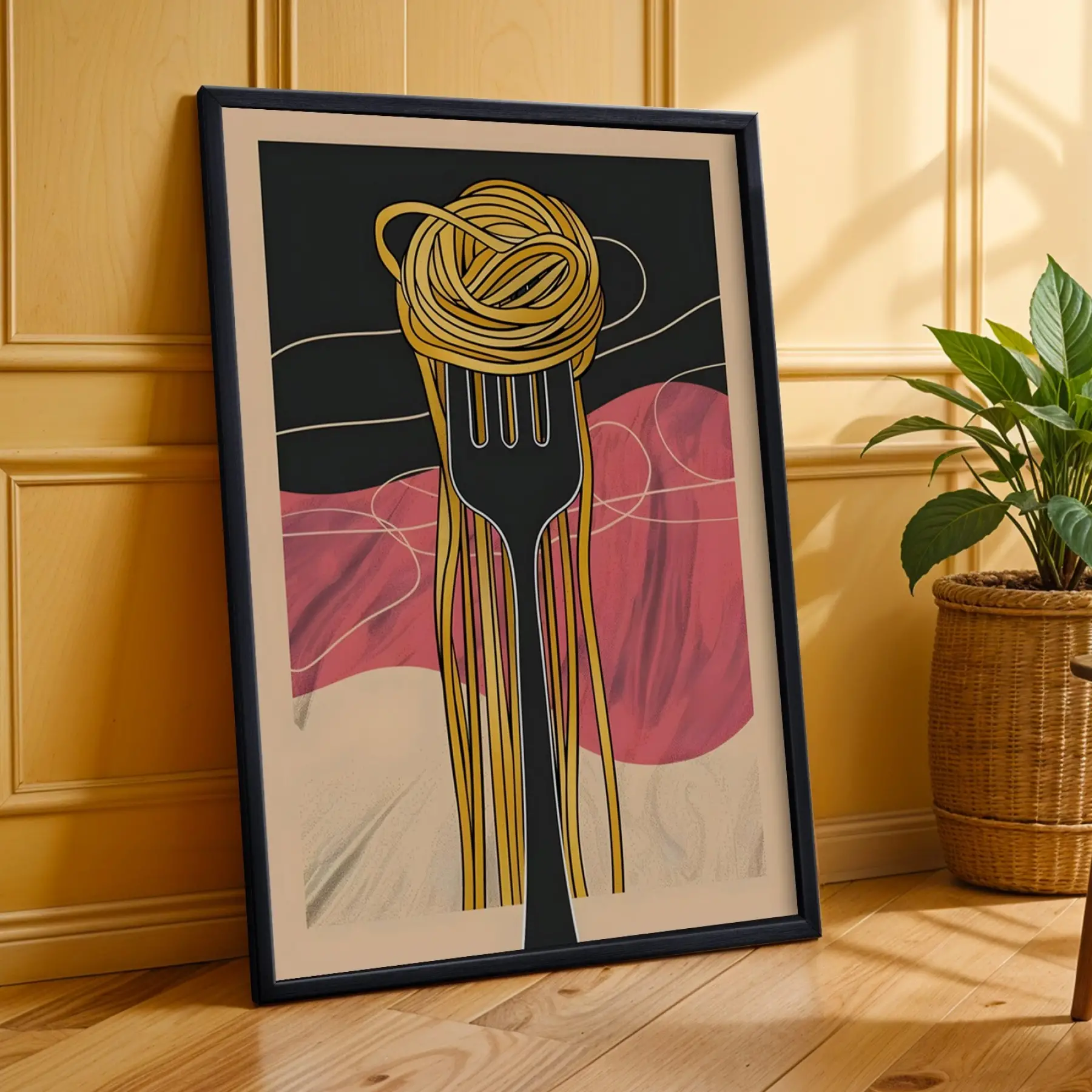Eğlenceli Retro Sanat Koleksiyonu Siyah Çerçeveli 3lü Ahşap Tablo Seti