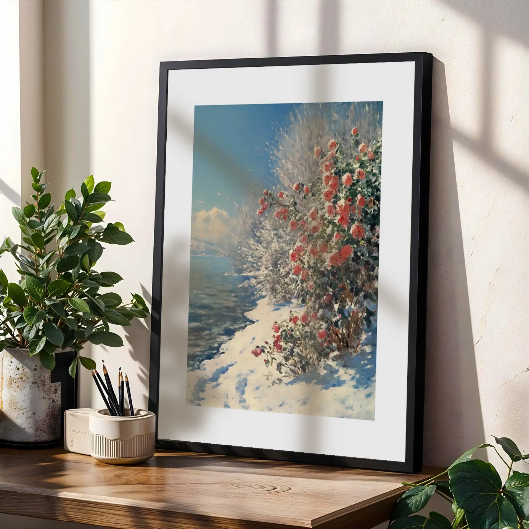 Diverjan Sanat Üçlüsü Siyah Çerçeveli 3lü Ahşap Tablo Seti