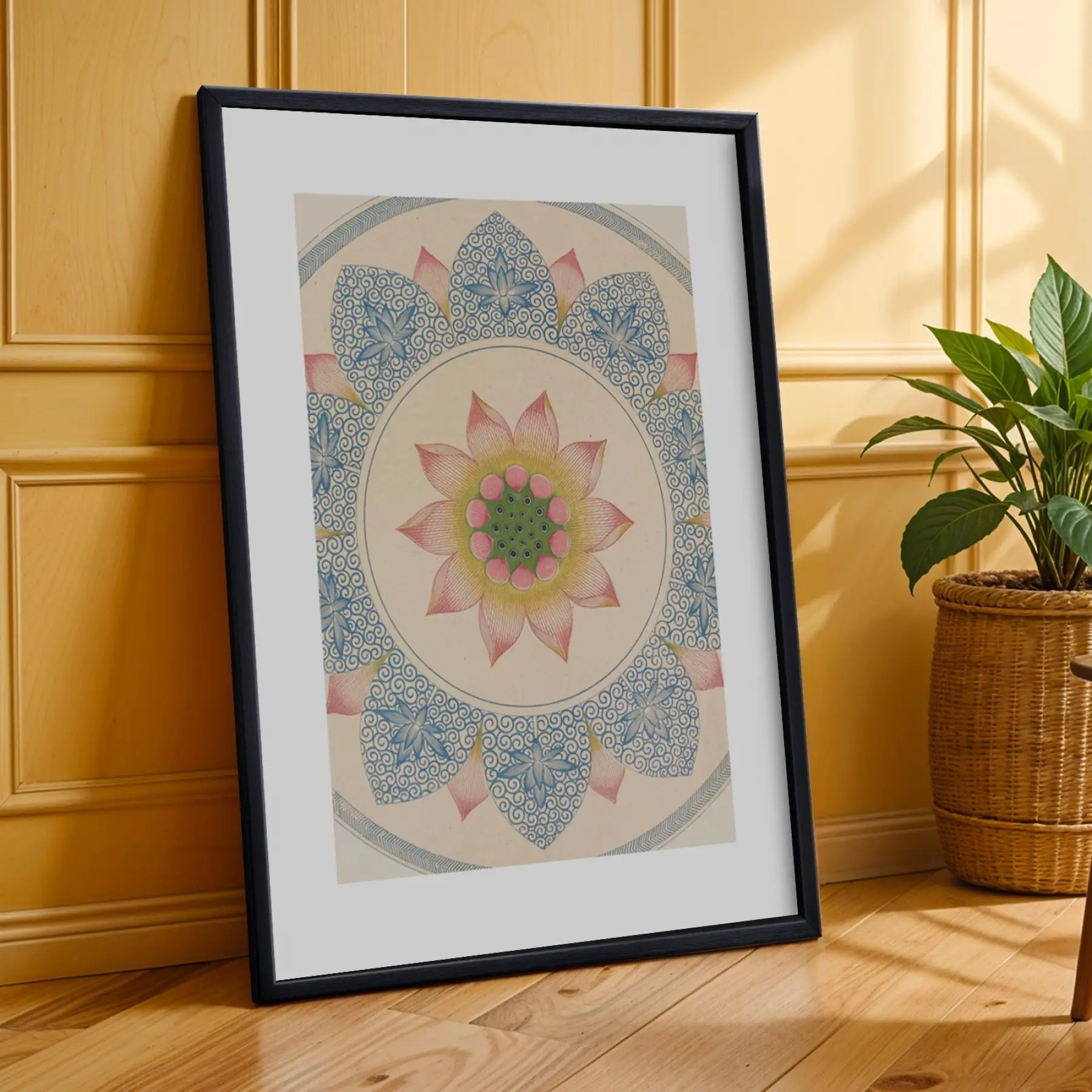 Sanat Eserleri Üçlüsü Siyah Çerçeveli 3lü Ahşap Tablo Seti