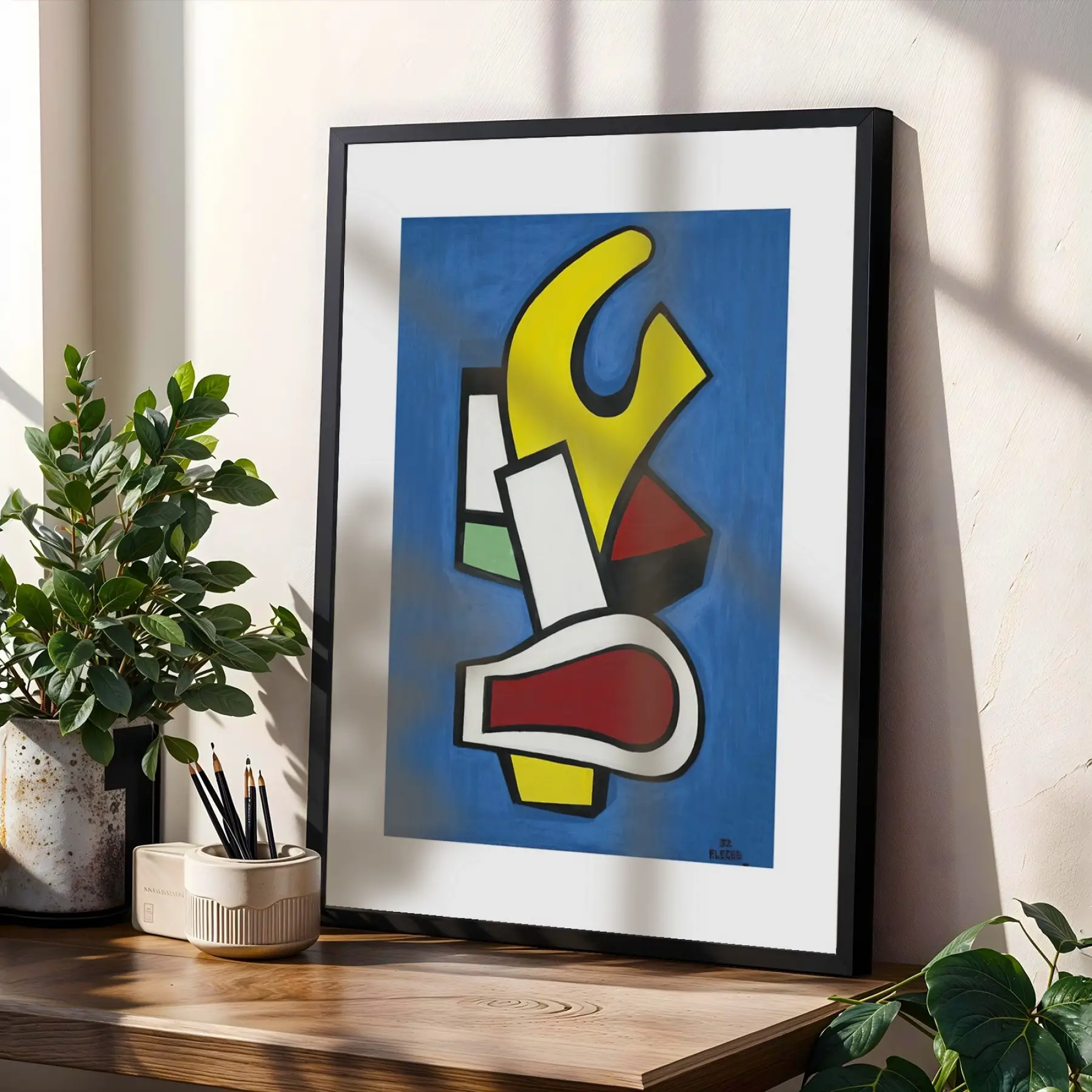 Canlı Sanat Mozaiki Siyah Çerçeveli 3lü Ahşap Tablo Seti