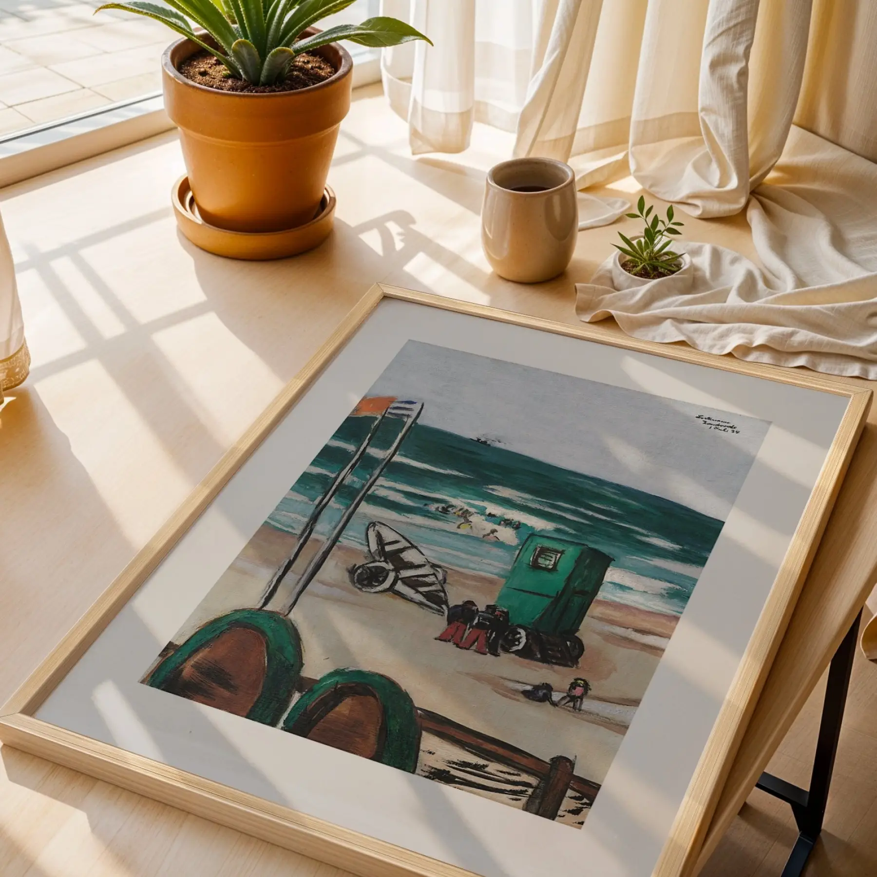Üç Farklı Sanat Hikayesi Doğal Ahşap Çerçeveli 3lü Tablo Seti