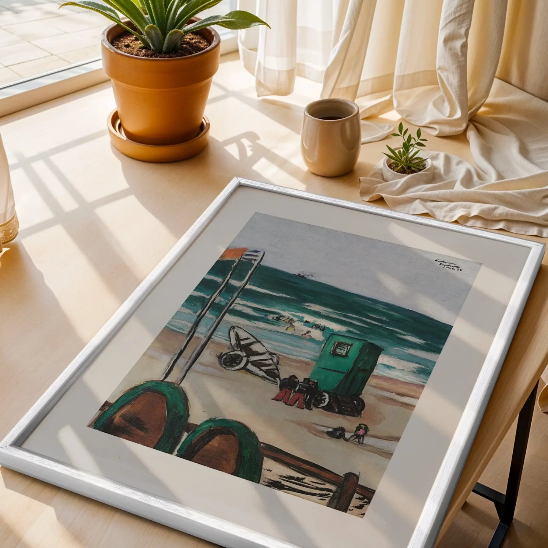 Üç Farklı Sanat Hikayesi Beyaz Çerçeveli 3lü Ahşap Tablo Seti
