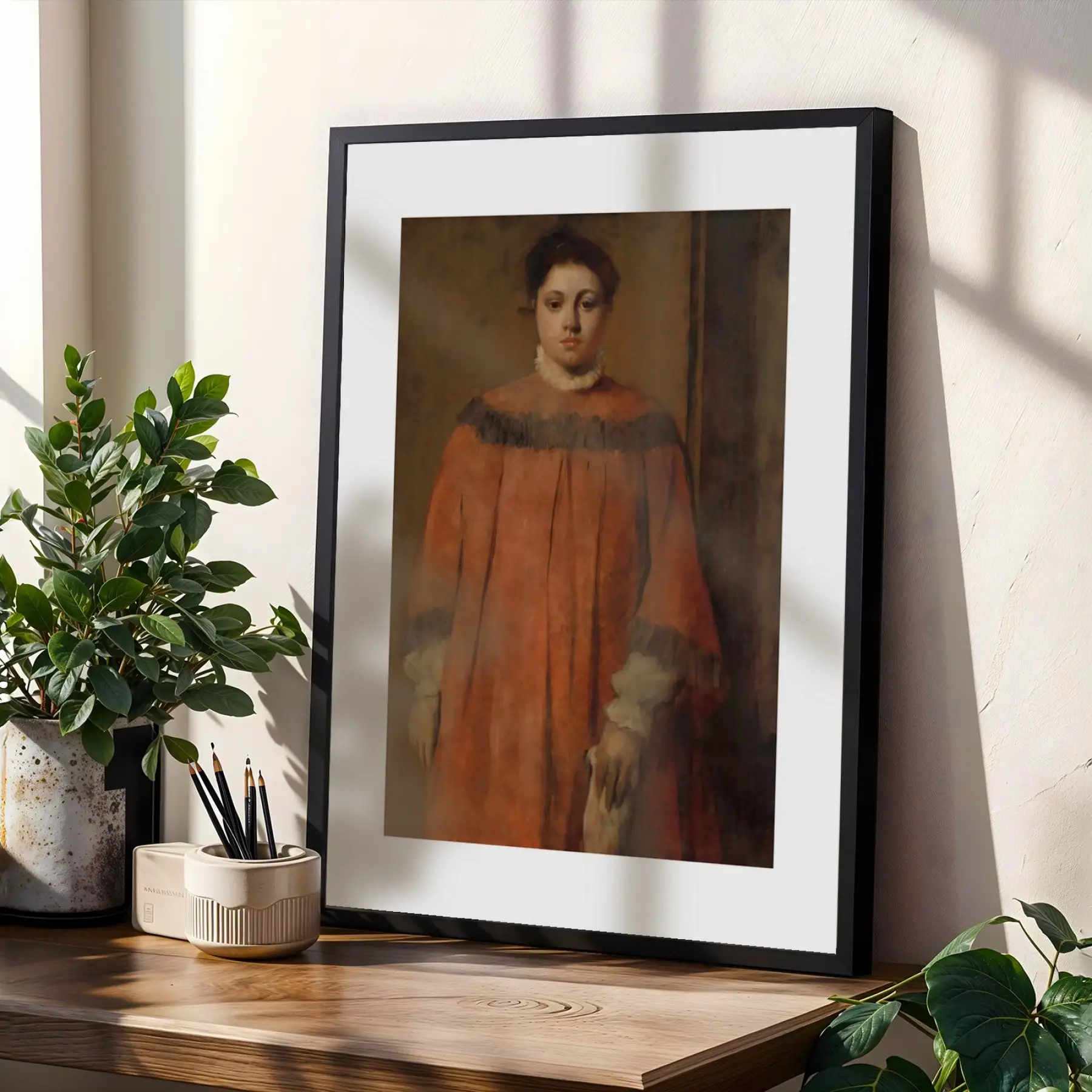 Kızıl Topraklar Sanat Koleksiyonu Siyah Çerçeveli 3lü Ahşap Tablo Seti