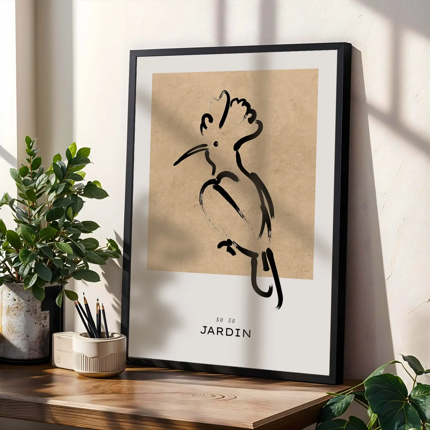 Bohem Minimalist Çizgi Figürler 3lü Siyah Çerçeveli Tablo Seti Bohem Tablo Duvar Tablo Oda