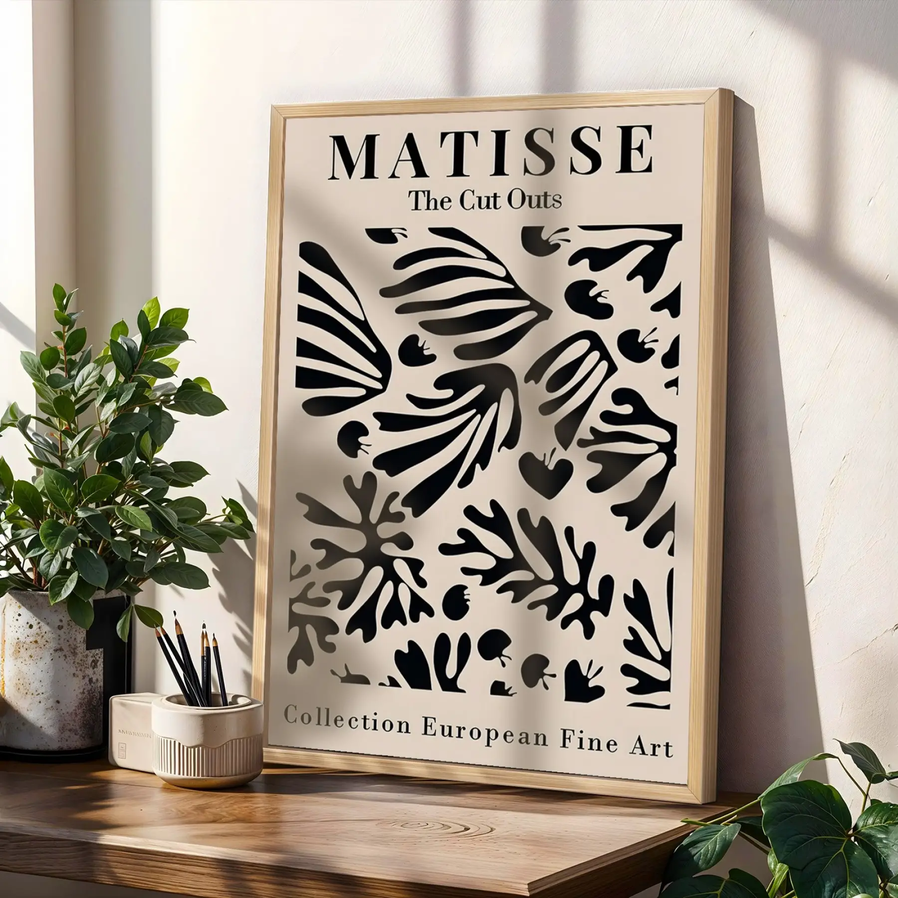 Matisse Esintili Soyut Dans Üçlüsü 3lü Ahşap Çerçeveli Tablo Seti Tablo Çerçeve Duvar Dekoru Ev