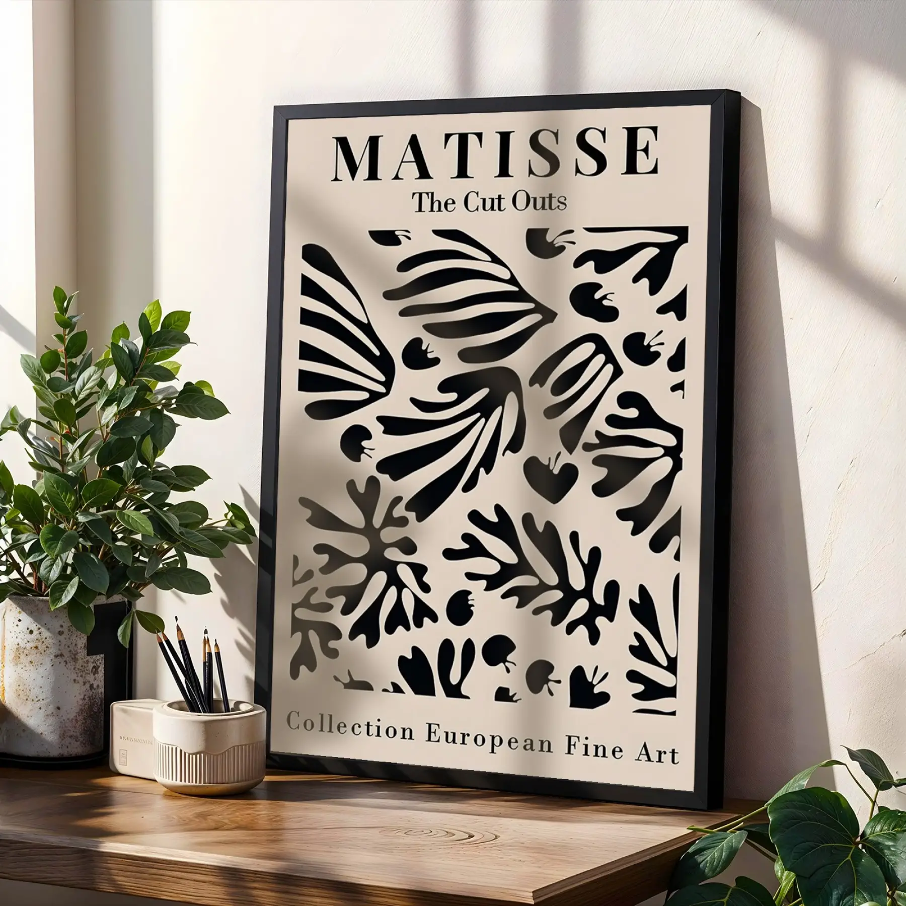 Matisse Esintili Soyut Dans Üçlüsü 3lü Siyah Çerçeveli Tablo Seti Poster Tablo Duvar Tablo Ev