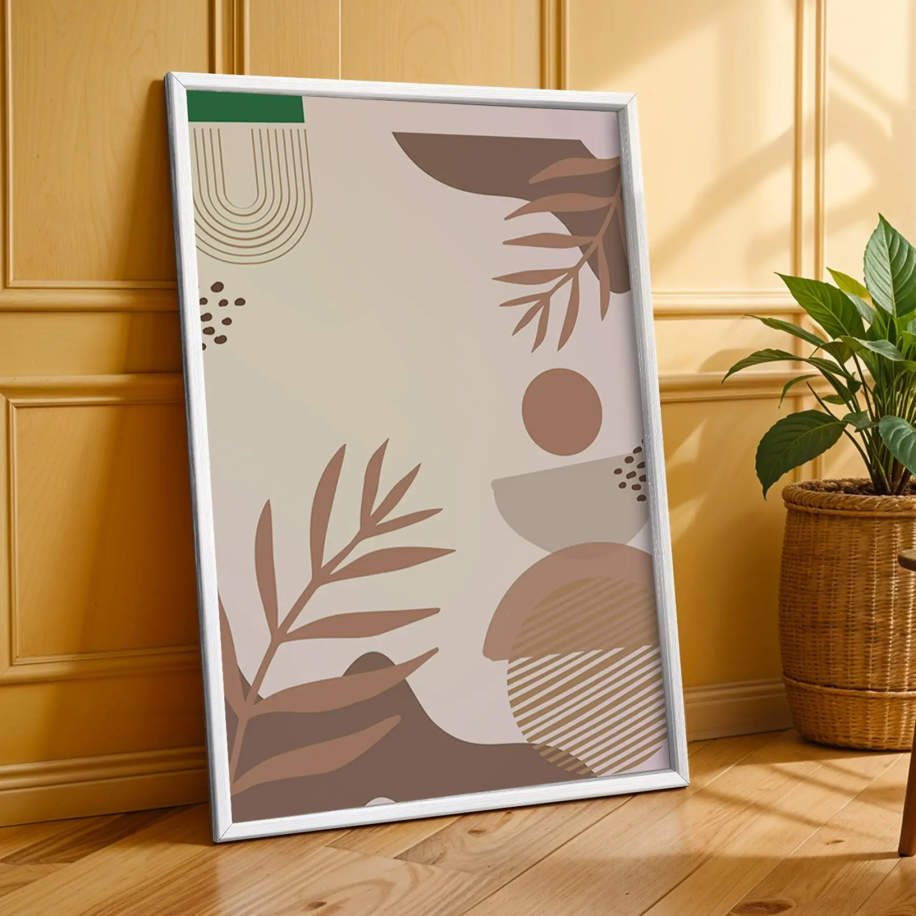 Şükran Günü Bohem Desenler 3lü Beyaz Çerçeveli Tablo Seti Bohem Tablo Poster Tablo Duvar Tablo Ev