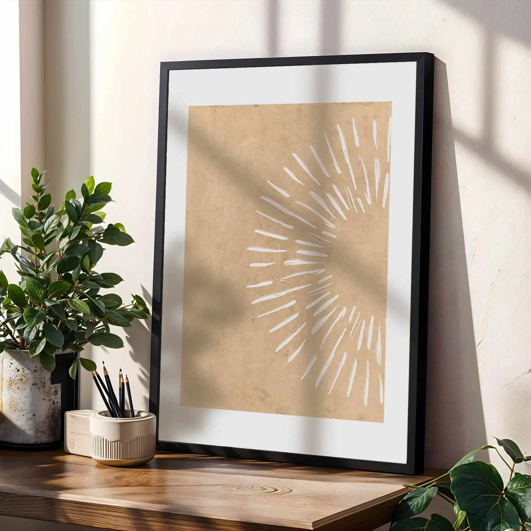 Soyut Yüzler Işık Desenleri 3lü Siyah Çerçeveli Tablo Seti Salon Duvar Tablo Poster Tablo