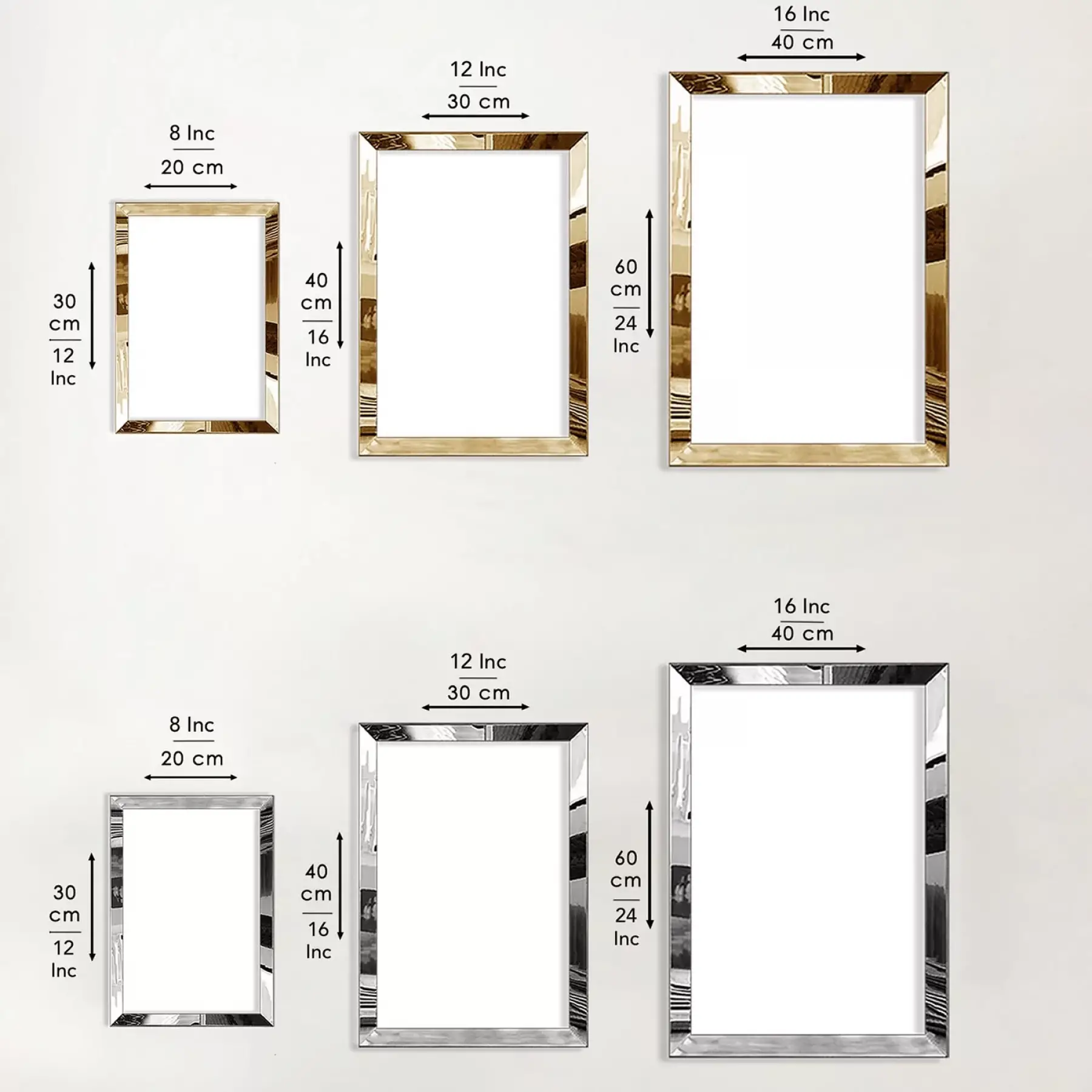 Mavi-gold Modern Çiçek Gold Pleksi 3lü Çerçeveli Tablo Seti