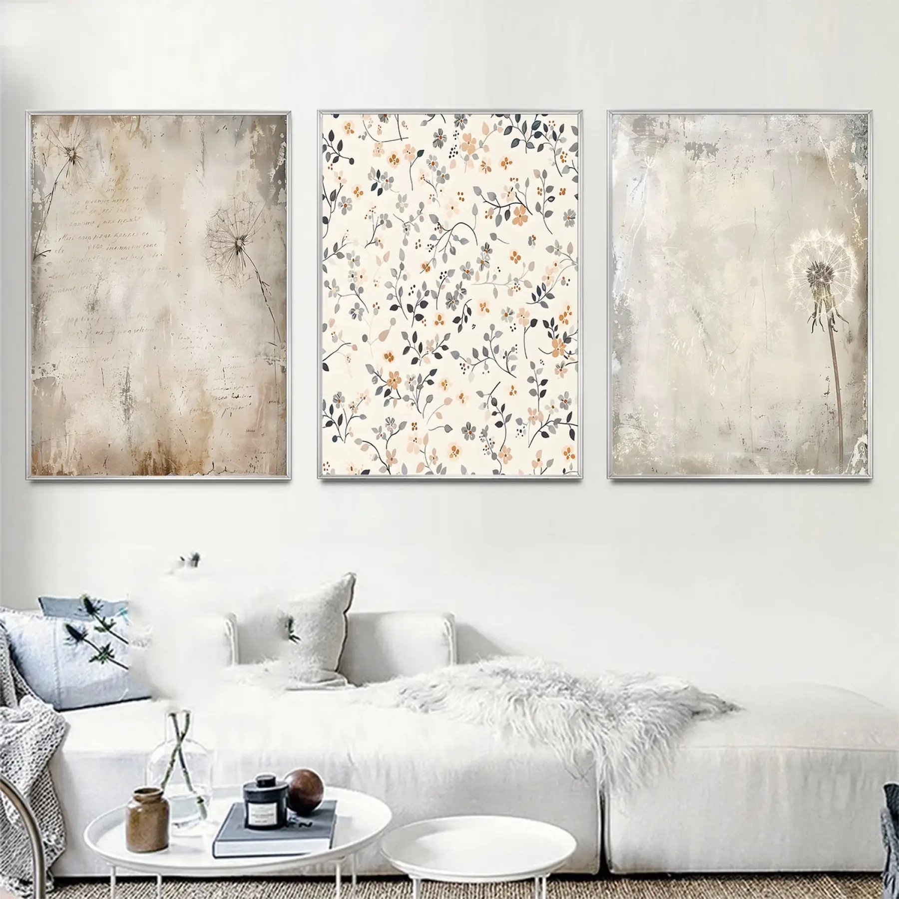 Soyut Renkler Temalı Pleksi Tablo Seti