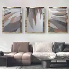 Çiçek Desenli 3lü Pleksili Tablo Seti