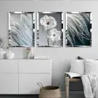 3lü Gümüş Aynalı Pleksi Kombin Çerçeveli Tablo