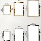 Gold Pleksili 3lü Altın Detaylar Modern Tablo Takımı