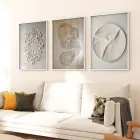 Detayın İnceliği: Karmaşık Dairesel Desenler Üçlü Metal Çerçeveli Tablo Takımı