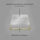 Geometrik Rüyalar: Üçlü Metal Çerçeveli Tablo Seti