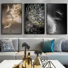 Karşı Konulmaz Zarafet: Dandelion Silüetleri Üçlü Metal Çerçeveli Tablo Seti