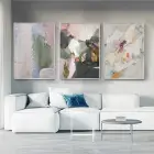 Sanatsal Doku Oyunları: Pastel Ve Doku Üçlü Metal Çerçeveli Tablo Seti