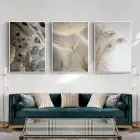 Doğanın İzleri: Yumuşak Dokunuşlar Ve Organik Desenler Metal Çerçeveli Tablo Seti