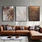 Sonbahar Dokunuşları: Doğanın Sanatsal Yansımaları Metal Çerçeveli Tablo Takımı