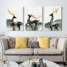 İskandinav Tarzı Soyut Modern 3lü Kanvas Tablo Seti