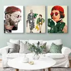 Leon: Sevginin Gücü Grafiti Dekoratif 3lü Kombin Kanvas Tablo