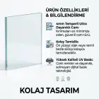 Leopar Portresi Siyah Beyaz Tonlar Tekli Cam Tablo Salon Oturma Odası Duvar Dekoru