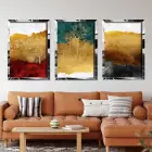 Gold Karışım Pleksi Tablo Seti