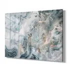 Karışık Renk Tonları Tekli Yatay Cam Tablo