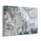 Karışık Renk Tonları Tekli Yatay Cam Tablo