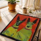 Tropik Pop Art ve Soyut Ahenk Siyah Çerçeveli 3lü Ahşap Tablo Seti