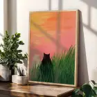 Canlı Renklerle Sanat Üçlemesi Doğal Ahşap Çerçeveli 3lü Tablo Seti